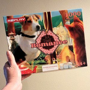 A2Play TEA TIME ROMANCE Jigsaw Puzzle 1000 pieces dogs cats